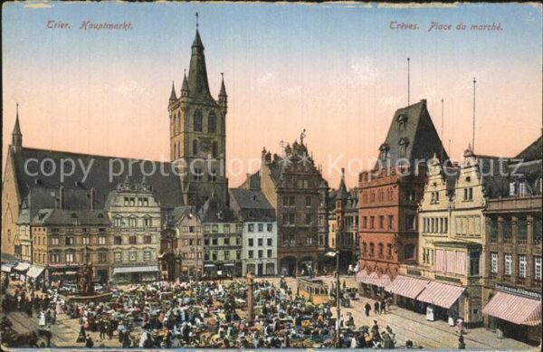 Trier Hauptmarkt Kirche Rathaus
