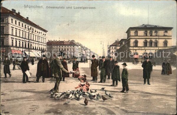 Muenchen Odeonsplatz und Ludwigstrasse