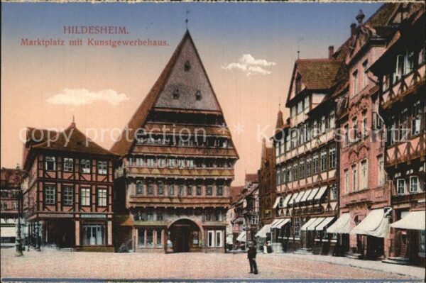 Hildesheim Marktplatz mit Kunstgewerbehaus