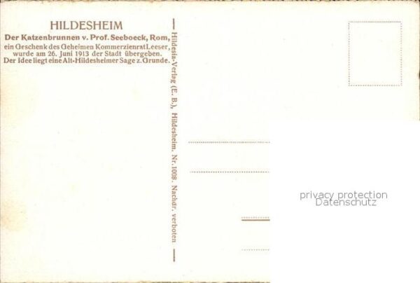 Hildesheim Katzenbrunnen – Bild 2