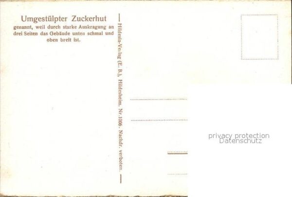 Hildesheim Umgestülpter Zuckerhut Fachwerkhaus – Bild 2
