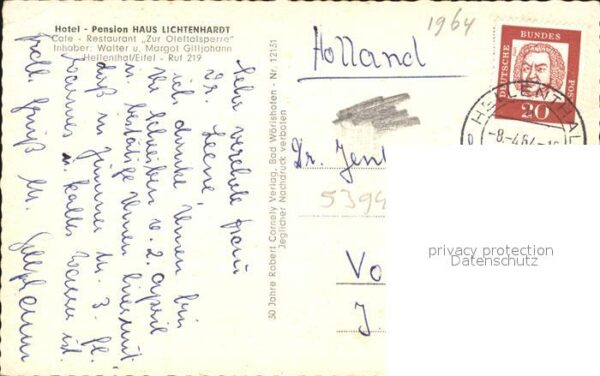 Hellenthal Eifel Panorama Landschaft Stausee Hotel Pensi – Bild 2