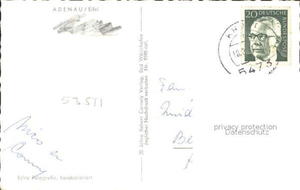 Adenau Ahrweiler Rheinland-Pfalz Gesamtansicht mit Nürburg und Hohe Acht – Bild 2