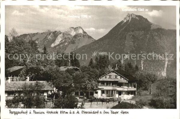 Oberaudorf Berggasthof Pension Hocheck Bayerische