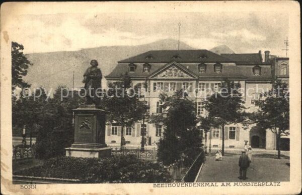 Bonn Rhein Beethovendenkmal am Münsterplatz
