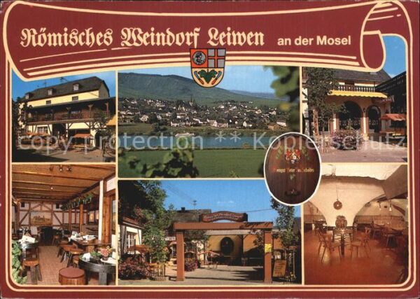 Leiwen Trittenheim Mosel Römisches Weindorf Panorama Gastraum Ei