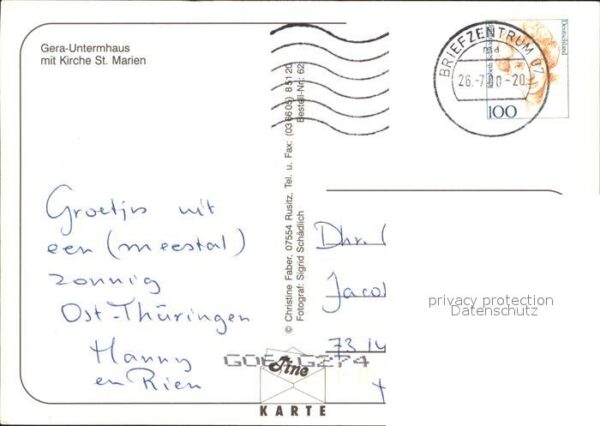 Untermhaus Gera mit Kirche St Marien und Brücke – Bild 2