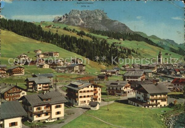 Lech Vorarlberg Ortsansicht mit Kirche mit Blick zum Ka