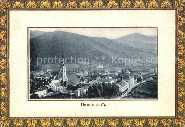 Bruck Mur Alt Bruck um 1910 vom Schlossberg geseh
