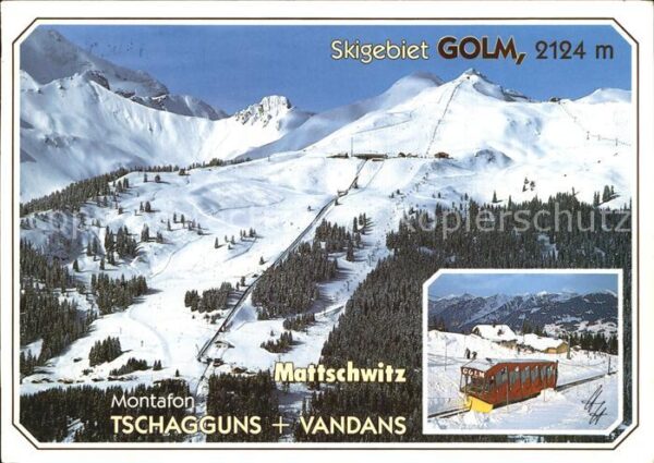 Tschagguns Vorarlberg Vandans Skigebiet Golm Montafon Mattsch