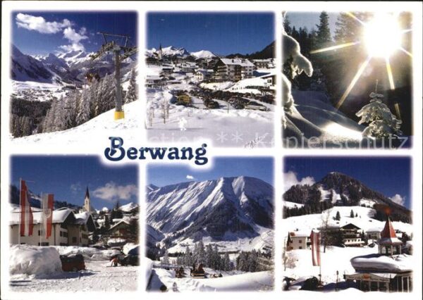 Berwang Tirol Panorama Wintersportplatz Alpen