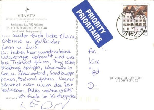 Pamhagen Hotel Feriendorf Vila Vita Tennis Reite – Bild 2