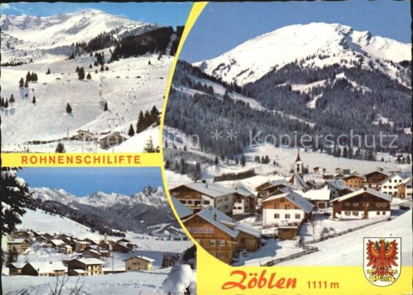 Zoeblen Rohnenschilifte Wintersportplatz Tannhe