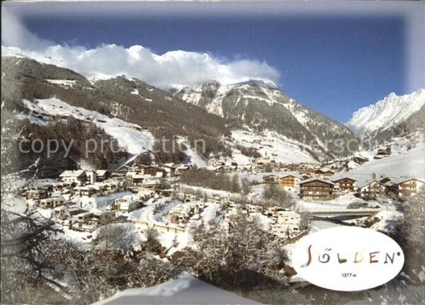 Soelden Oetztal Panorama Wintersportplatz Ötztaler Alpe