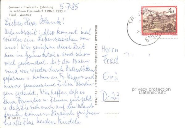 Trins Innsbruck Ortspartie mit Kirche Alpenpanorama – Bild 2