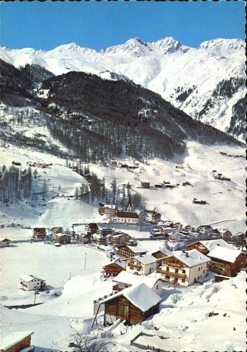 Soelden Oetztal mit Blick nach Hochsölden Ötztaler Alpe