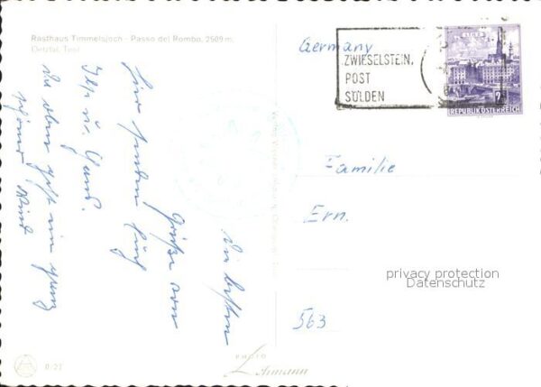 Timmelsjoch Rasthaus Ötztaler Alpen Passo del Rombo – Bild 2