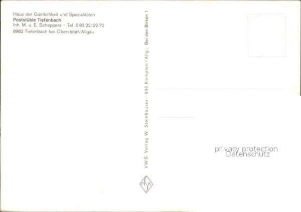 Tiefenbach Oberstdorf Gaststätte Poststüble – Bild 2