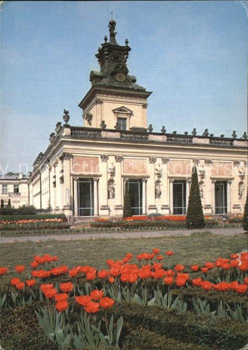 Wilanow Palac Schloss Tulpenbeet