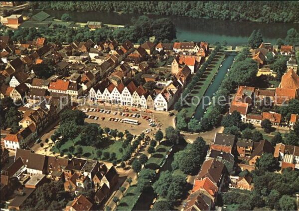 Friedrichstadt Eider Stadtkern mit historischen Giebelhäuser
