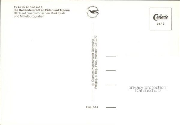 Friedrichstadt Eider Stadtkern mit historischen Giebelhäuser – Bild 2