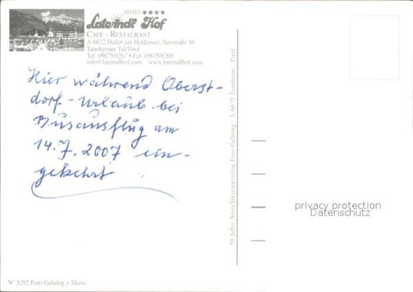 Haller Tirol Hotel Laterndl Hof Cafe Restaurant Well – Bild 2