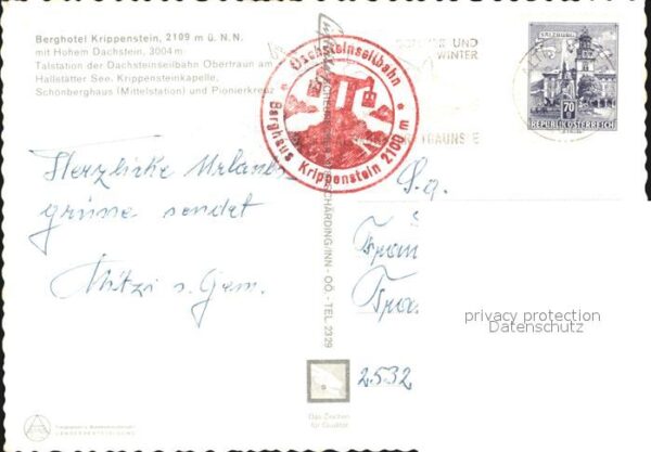 Obertraun Berghotel Krippenstein Seilbahn Hoher D – Bild 2