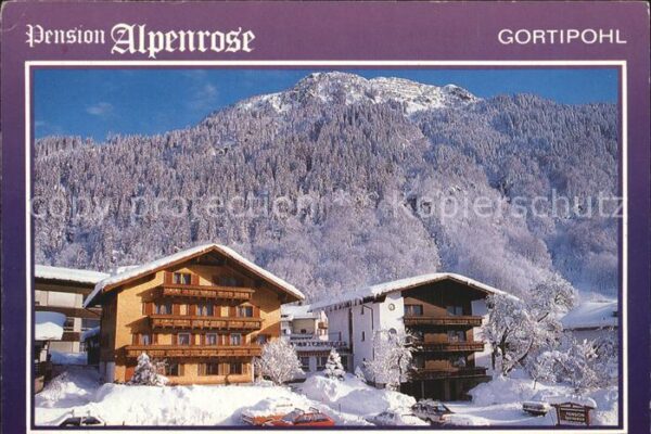 Gortipohl St Gallenkirch Vorarlberg Pension Alpenrose Winterimpressionen Mo