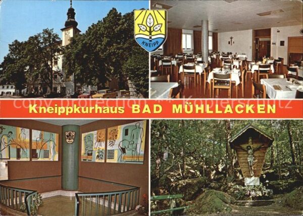 Bad Muehllacken Oberoesterreich Kneippkurhaus Kirche Inri