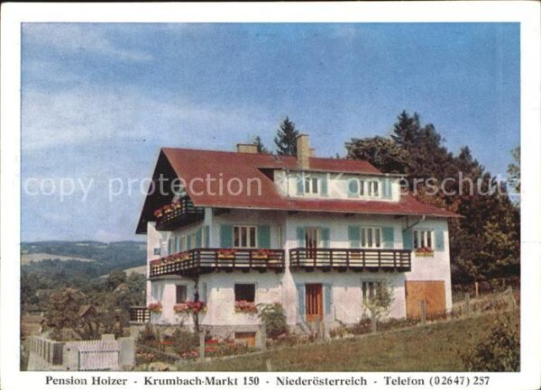 Krumbach Niederoesterreich Pension Holzer