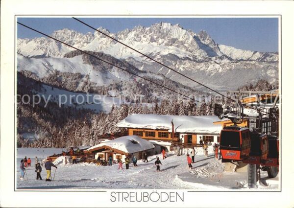 Fieberbrunn Tirol Berggasthof Streuböden Liftstation Wint