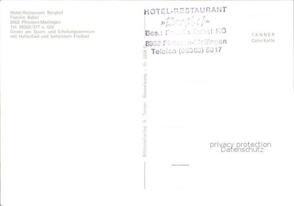 Meilingen Hotel Restaurant Berghof – Bild 2