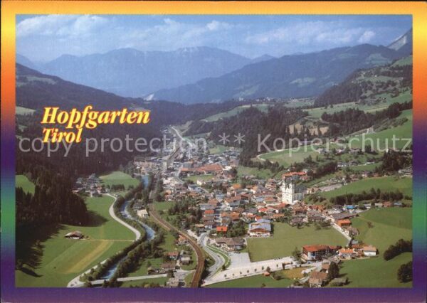 Hopfgarten Brixental Barocke Pfarrkirche Alpen Fliegeraufnah