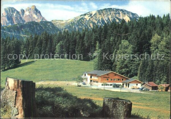Pfronten Blick von der Schlossanger Alpe zum Agg