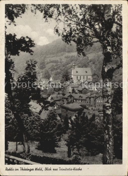 Ruhla Blick zur Trinitatis Kirche