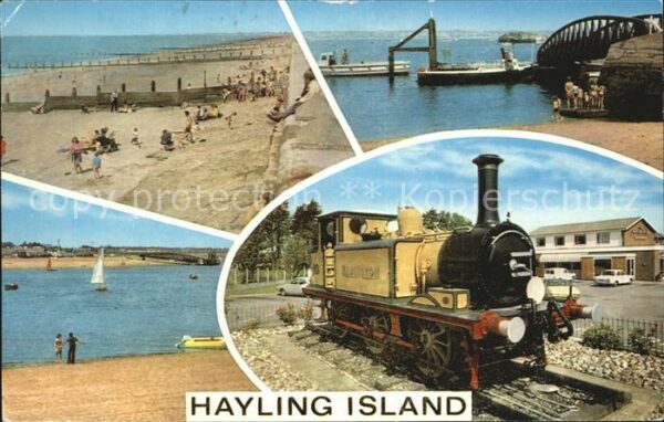 Hayling Island Beach Coast Train Strand Küste Dampflok