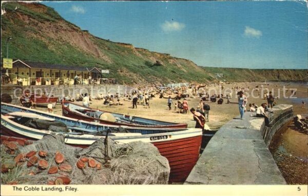 Filey The Coble Landing Beach Coast