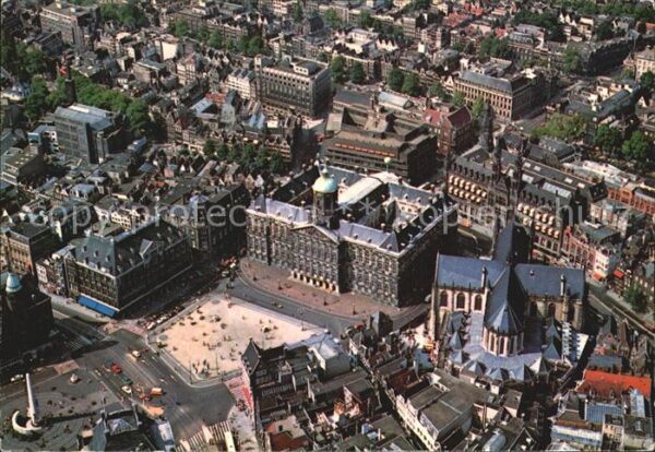 Amsterdam Niederlande Kon Paleis Nieuwe Kerk Luchtopname Schl