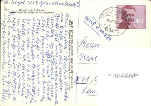 Gras-Ellenbach Kneipp Luftkurort Fliegeraufnahme – Bild 2