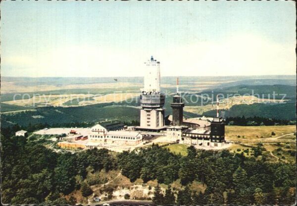 Grosser Feldberg Taunus Fernsehturm Fernmeldeturm Fliegeraufnah