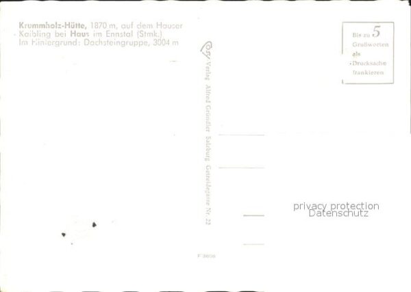 Krummholzhuette Hauser Kaibling Berghaus Dachsteingrupp – Bild 2