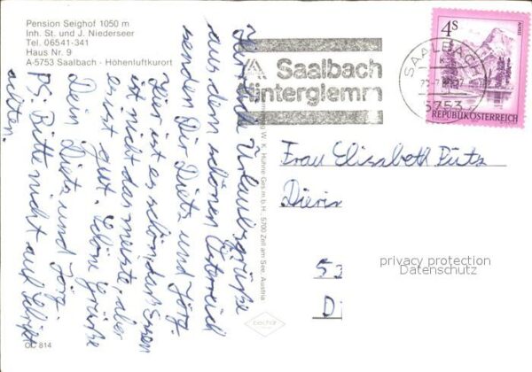 Saalbach-Hinterglemm Pension Seighof Schwimmbad Alpenblick – Bild 2
