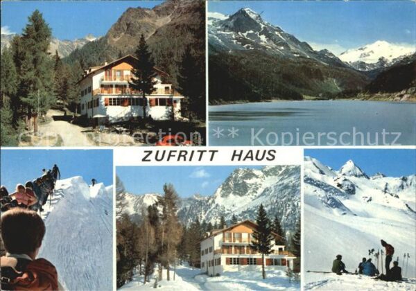 Val Martello Zufritt Haus Rifugio Gioveretto Seepano