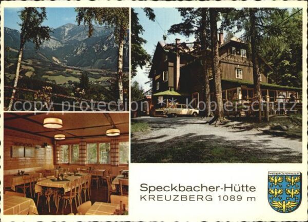 Breitenstein Niederoesterreich Speckbacher Hütte Gaststube Kreuzberg