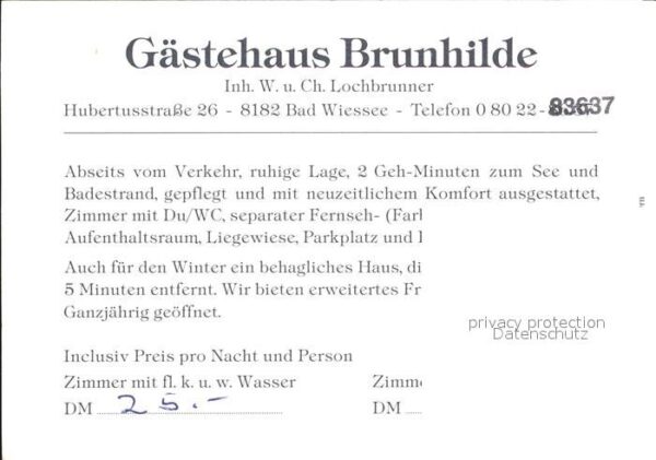 Bad Wiessee Gästehaus Brunhilde – Bild 2