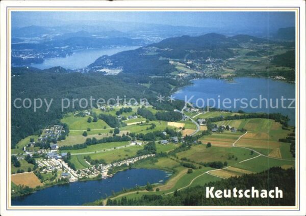 Keutschach See mit Hafnersee und Wörthersee Fliegerauf
