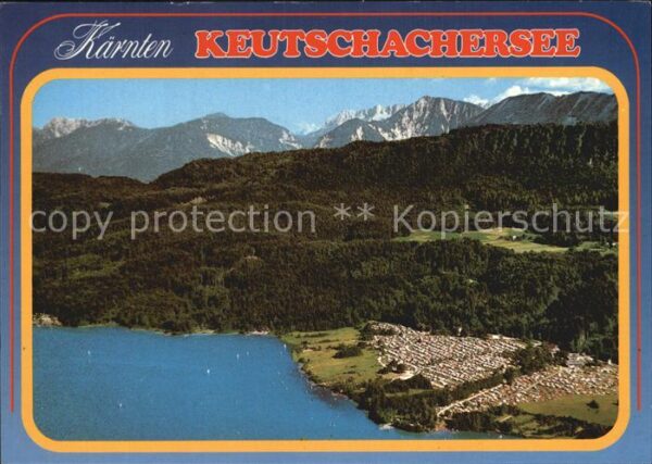 Keutschach See Camping Dobein Südufer des Sees mit Kar