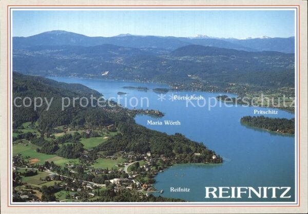 Woerthersee Seeblick mit Maria Wörth Pörtschach Pri