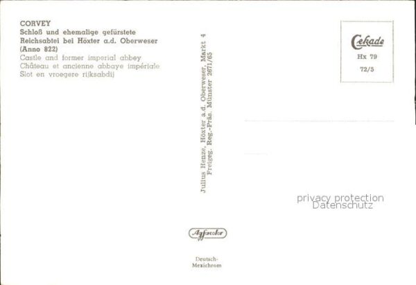 Corvey Schloss ehemalige Reichsabtei Fliegerau – Bild 2