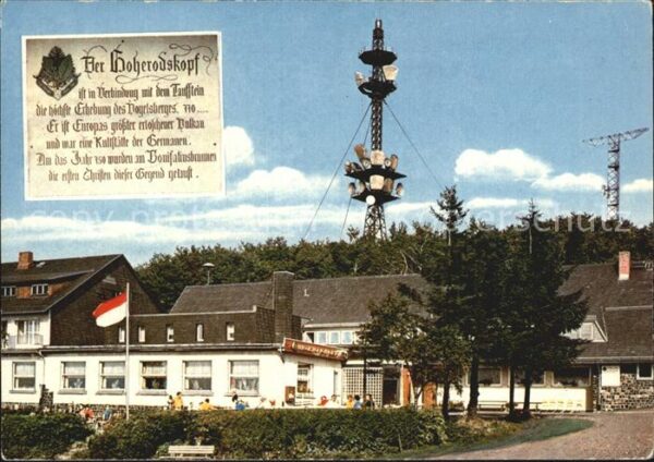 Hoherodskopf Restaurant Gaststätte Sendeturm Geschic